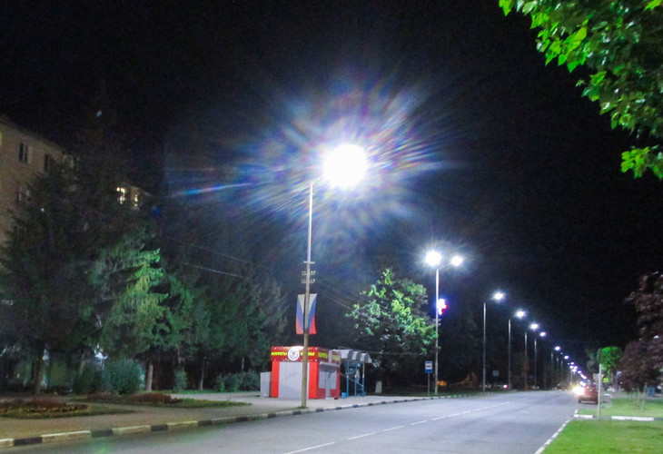 Белгородэнерго модернизировало наружное освещение Губкина