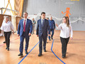 Михаил Лобазнов и Ильдар Искаков посетили новый ФОК «Пульс» и стройплощадку будущего спорткомплекса в микрорайоне Лебеди в Губкине